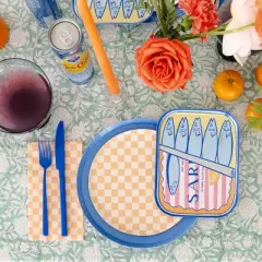 Jollity & Co. - Le Dinner Sardine Can Dinner Plates - Pack of 8 Paper Plates