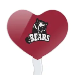 Lenoir-Rhyne University Primary Logo Heart Love Cupcake Picks Toppers Decoration Set of 6