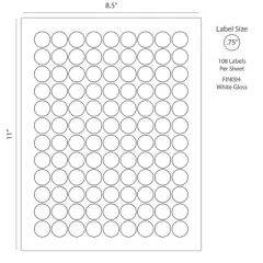 I Do Wedding Stickers for Hershey Kisses - (3 Sheets of 3/4" Labels) - By Just Candy
