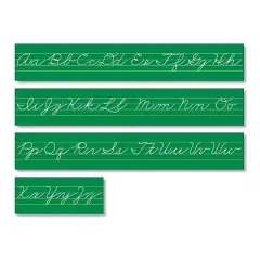 North Star Teacher Resources Traditional Cursive Alphabet Lines Bulletin Board Set