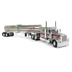 First Gear DCP 1/64 Peterbilt 389 Flattop Sleeper w/ Walker Tandem-Axle Milk Tanker, Mies & Sons, Udderly Spoiled #2 in Series 60-1510