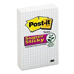 Post-it Grid Notes 4 x 6 White 50-Sheet 6/Pack 660SSGRID