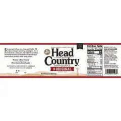 Head Country Bar-B-Q Sauce, Original Flavor, 20 oz (Pack of 2)
