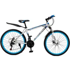 Topteng 26" Mountain Bike, 24-Speed MTB with Disc Brake