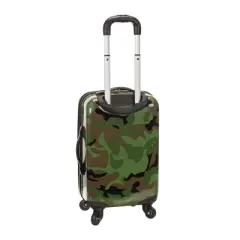 Rockland 3pc Polycarbonate/ABS Hardside Checked Spinner Luggage Set - Camo
