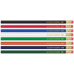 Musgrave Pencil Company Wood Case Hex Pencil Assorted Colors #2 Lead 12/Pack 12 Packs