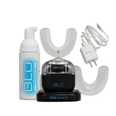 GO SMILE BLU Hands-Free Toothbrush and Whitening Device Black