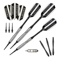 Viper Sinister Tungsten Soft Tip Darts and Realtree Hardwoods Deluxe Dart Case - Camo