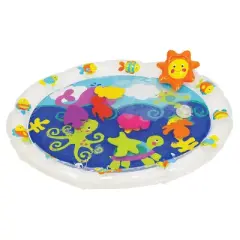 Kidoozie Pat 'n Laugh Water Mat for Infants and Toddlers ages 3-18 months - Encourage Tummy Time with 6 Fun Floating Sea Friends to Discover