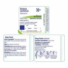 Berberis Aquifolium 30C by Boiron Homeopathic Single Medicine For First Aid  -  80 Pellet