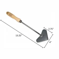 DeWit Heart-Shaped Push Hoe &ndash; Versatile Weeding & Cultivating Tool