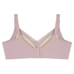 Agnes Orinda Women Plus Push-Up Wirefree 4-Hook Lace Trim Adjustable Straps Comfort Bra