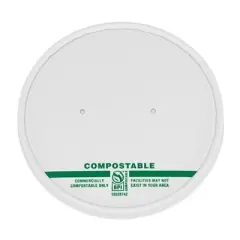 Planet+ Paper Lid for 12-32 oz Paper Food Container - Pack of 50