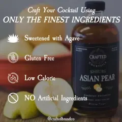 Crafted Cocktails Shrubs Variety Pack: Blackberry, Strawberry, Ginger & Asian Pear. Try our Shrubs for your homemade cocktails, sodas and recipes