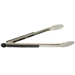 Bene Casa Black/Silver Stainless Steel BBQ Tongs