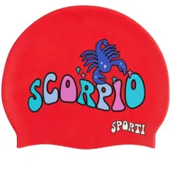 Sporti Groovy Zodiac Scorpio Silicone Swim Cap