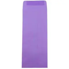 JAM Paper Brite Hue #12 Policy Envelopes, 4 3/4 x 11, 50 per pack, Violet Purple: Mailing Envelopes, Wet and Seal, Recycled Content