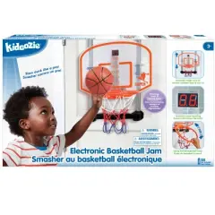 Kidoozie Electronic Basketball Jam, Sport Activity, Light-up Scoreboard and Slam Dunks! For Children 3+