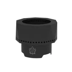 Blue Sky Outdoor Living NHL Toronto Maple Leafs Ridge Portable Steel Smokeless Fire Pit with Carrying Bag & Spark Screen Kit, Firewood & Wood Pellet