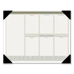 Executive Monthly Desk Pad Calendar, 22 x 17, White Sheets, Black Corners, 12-Month (Jan to Dec): 2026