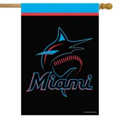 Briarwood Lane Miami Marlins House Flag MLB Licensed 28" x 40"