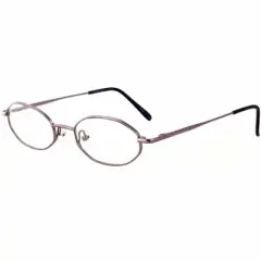 Metal Flex by Vivid 1015 Designer Reading Eye Glasses in Violet Purple 46mm +2.00 | Ladies | Oval Shape | X-Small Fit