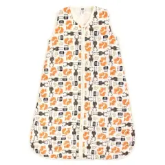 Hudson Baby Infant Boy Muslin Cotton Sleeveless Wearable Sleeping Bag, Sack, Blanket, Forest