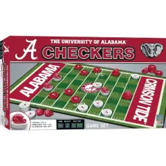 MasterPieces Officially licensed NCAA Alabama Crimson Tide Checkers Board Game for Families and Kids ages 6 and Up