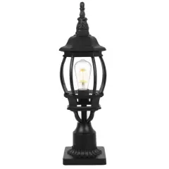 LamQee Outdoor Post Light Fixture with 3 in Pier Mount Base, Waterproof Lamp Post Pole Lights Outdoor for Garden