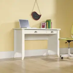 Shoal Creek Computer Desk with Slide Out Keyboard - Soft White - Sauder