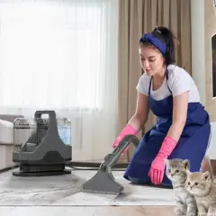 Costway Carpet Cleaner Machine with Water Spray 15Kpa Powerful Suction Dual Water Tank