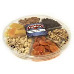 Gourmet Nut & Dried Fruit Variety 6-Section Gift Tray by It's Delish