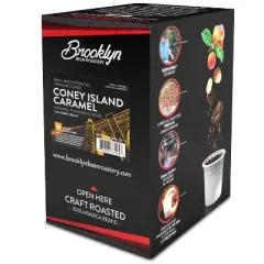 Brooklyn Beans Coney Island Flavored Caramel Coffee Pods, 2.0 Keurig, 40 count