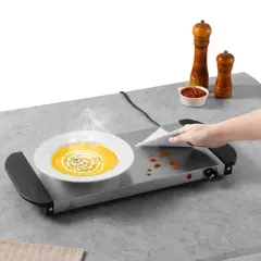 VEVOR Electric Warming Tray, Food Warming Trays for Buffet, Warming Trays with Adjustable Temperature Control, Portable Stainless Steel Food Warmer
