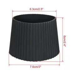 Unique Bargains Silicone Anti-Slip Heat Resistant Glass Bottle Mug Cone Cup Sleeve