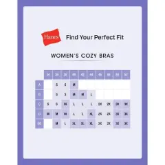Hanes Women's Cotton Racerback Sports Bralette, Low Impact, 3-Pack