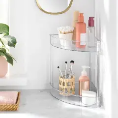 2 Tier Corner Shelf Clear - Brightroom&trade;