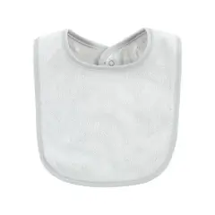 Hudson Baby Unisex Baby Rayon from Bamboo Bib with Waterproof Lining 10pk, Gray White, One Size