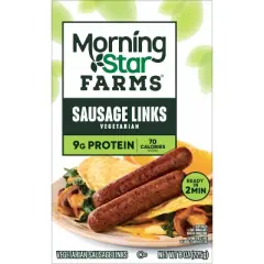 MorningStar Farms Veggie Frozen Breakfast Veggie Sausage Links Original - 8oz