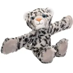 Wild Republic Huggers Snow Leopard Stuffed Animal, 8 Inches