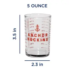 Anchor Hocking Glass Measuring Cup, 5 Ounce