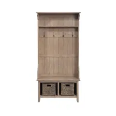 Carolyn Hall Tree Wire Brush Driftwood Brown - Boraam