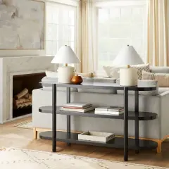 Ceramic Table Lamp with Knob Tan - Threshold&trade; designed with Studio McGee