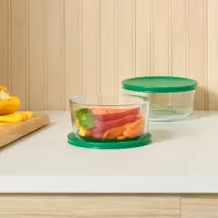 4pc (set of 2) 4c Round Glass Food Storage Container Set - Room Essentials&trade;