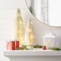 2ct Christmas Lit Sisal Tree White - Wondershop&trade;