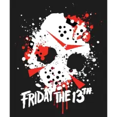 Friday the 13th Jason Mask Women's Black Long Sleeve Sweatshirt