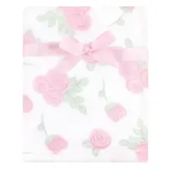 Hudson Baby Infant Girl Plush Blanket with Security Blanket, Fawn, One Size