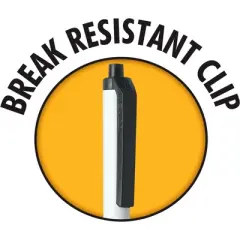 BIC Clic Stic Retractable Ballpoint Pen, 1 mm Medium Tip, Black, Pack of 12