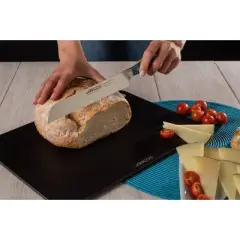 Arcos Brooklyn Serrated Bread Knife Blue: 8" Stainless Steel Blade, Resin Handle, Forged Kitchen Cutlery, Hand Wash