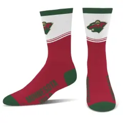 NHL Minnesota Wild Divide Secondary Large Crew Socks